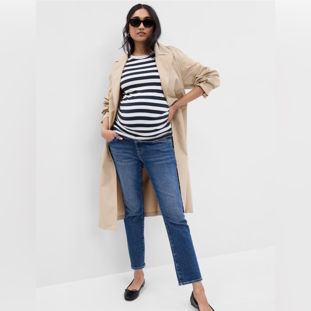 Maternity True Waistband Full Panel Vintage Slim Jeans